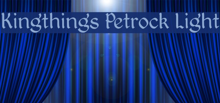 Kingthings Petrock Light Font examples