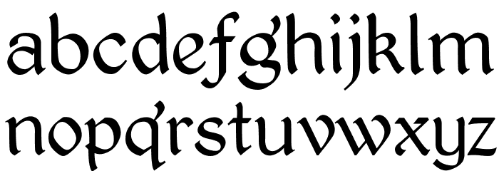 Kingthings Petrock Light Font LOWERCASE