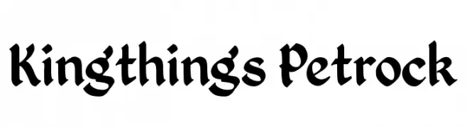 Kingthings Petrock  baixar fontes gratis