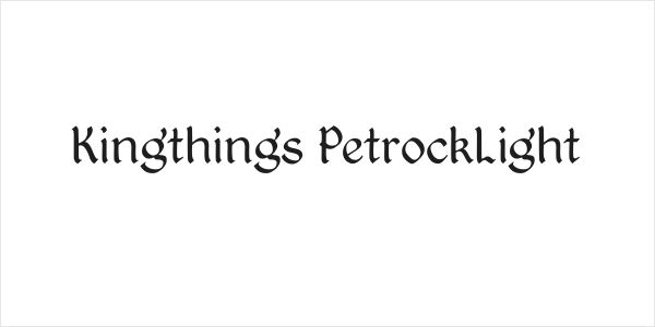 Kingthings PetrockLight Logo