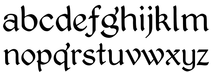 Kingthings PetrockLight Font LOWERCASE
