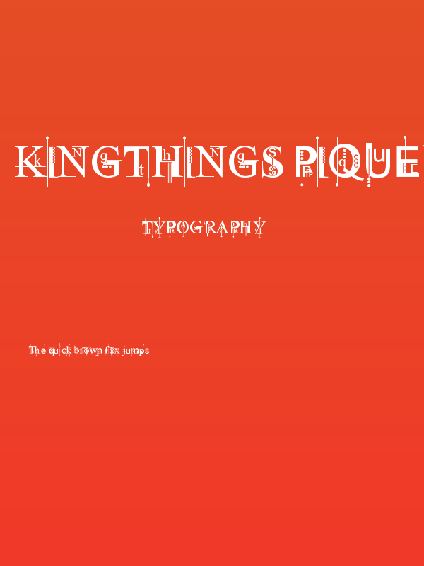 Kingthings Pique'n'meex Poster