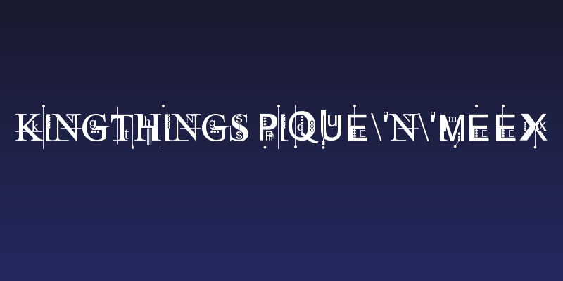 Kingthings Pique'n'meex Social Header