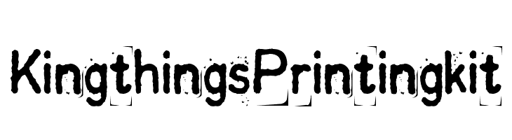 Kingthings Printingkit  Frei Schriftart Herunterladen