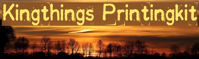 Kingthings Printingkit Font examples