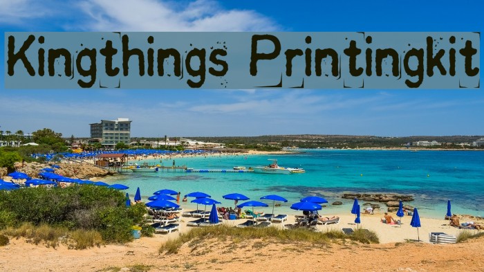 Kingthings Printingkit Font examples