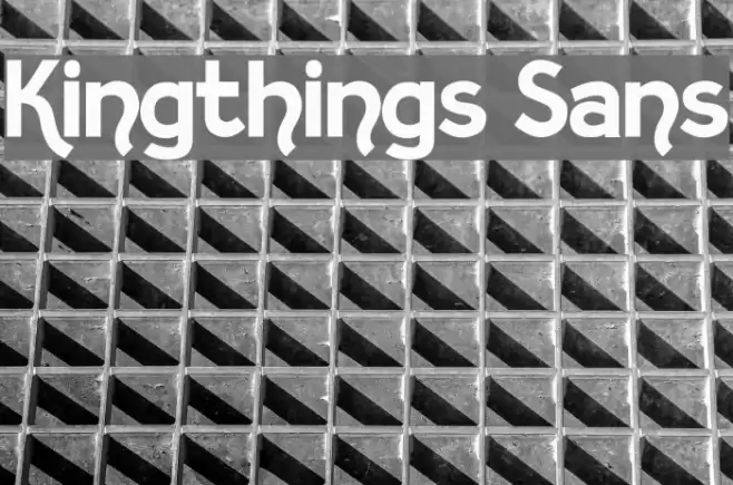 Kingthings Sans Font examples