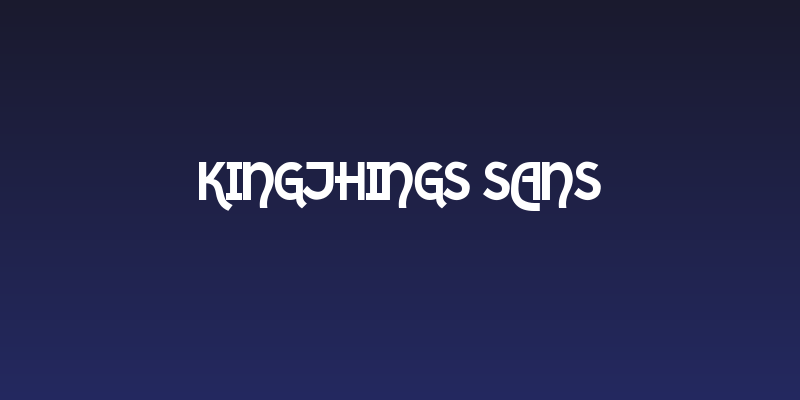 Kingthings Sans Social Header