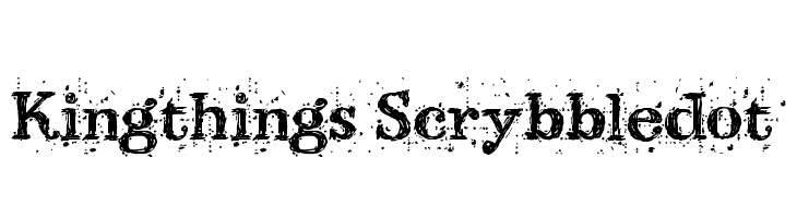 Kingthings Scrybbledot  नि: शुल्क फ़ॉन्ट्स डाउनलोड