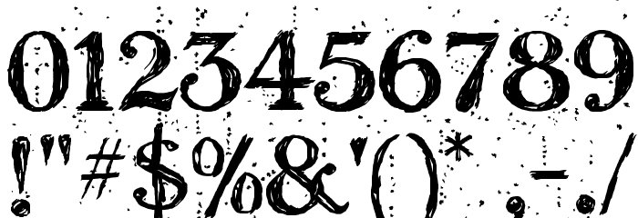 Kingthings Scrybbledot Font OTHER CHARS