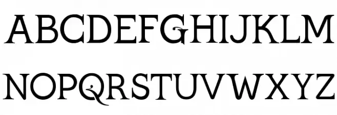 Kingthings Serifique Light 字体 大写