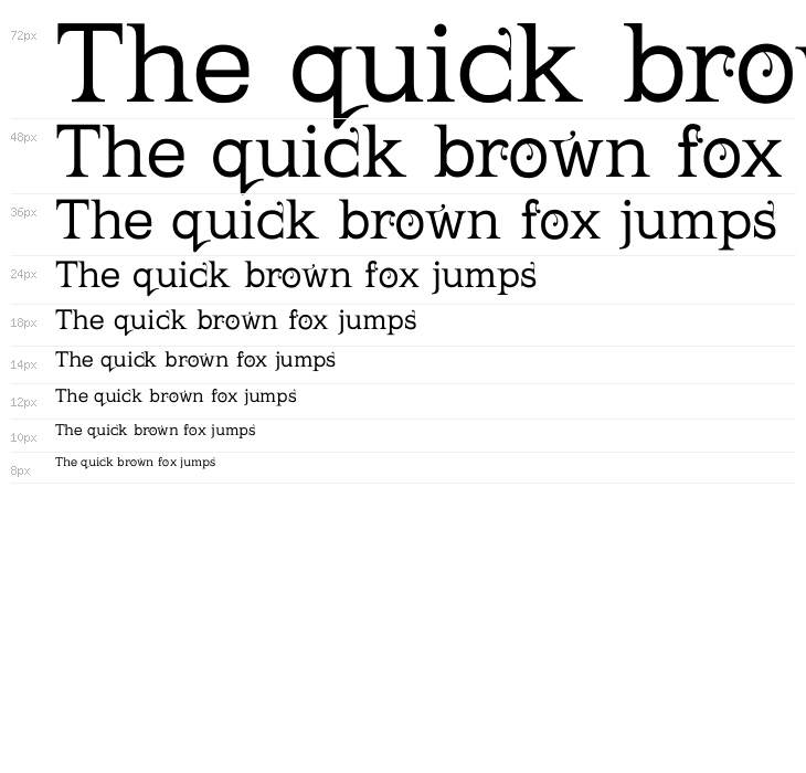 Kingthings Serifique Light Waterfall