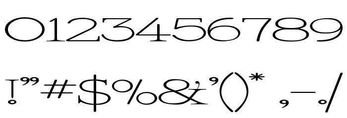 Kingthings Serifique UL Wide Font OTHER CHARS