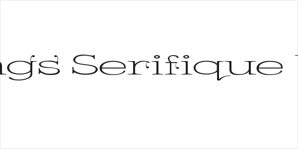 Kingthings Serifique UL Wide Logo