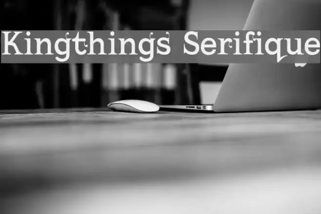Kingthings Serifique خط examples