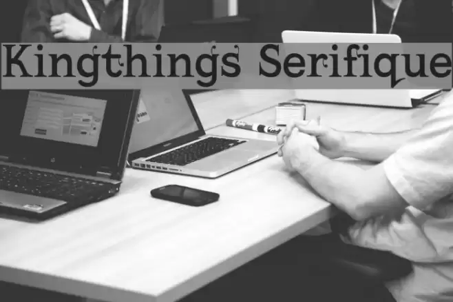 Kingthings Serifique خط examples