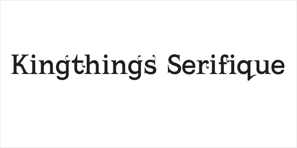 Kingthings Serifique Logo
