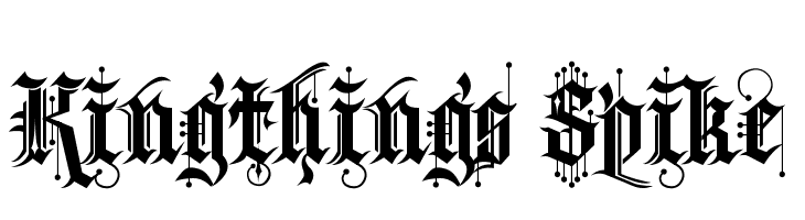Kingthings Spike Font