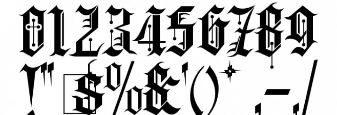 Kingthings Spike フォント その他の文字