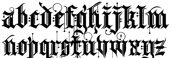 Kingthings Spike フォント 小文字