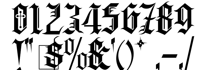 Kingthings Spikeless Font OTHER CHARS