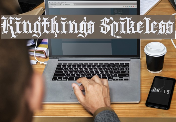 Kingthings Spikeless Font examples