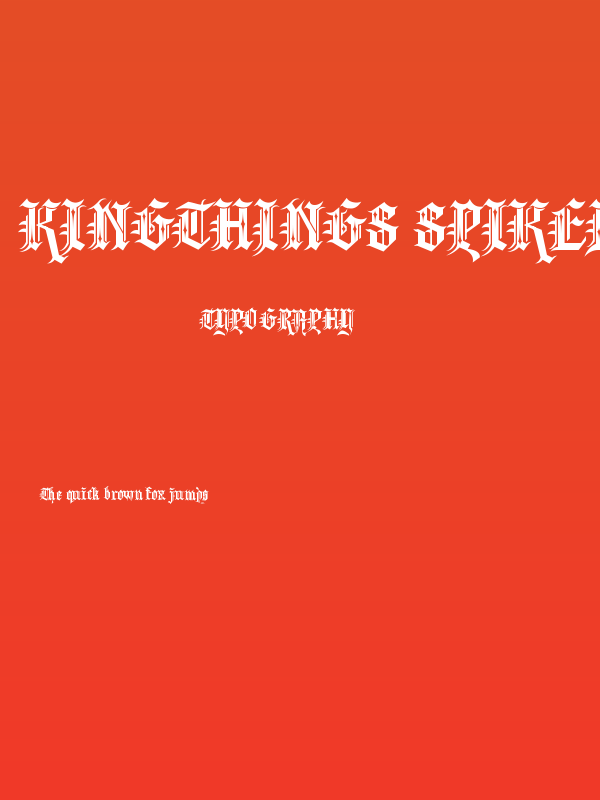 Kingthings Spikeless Poster