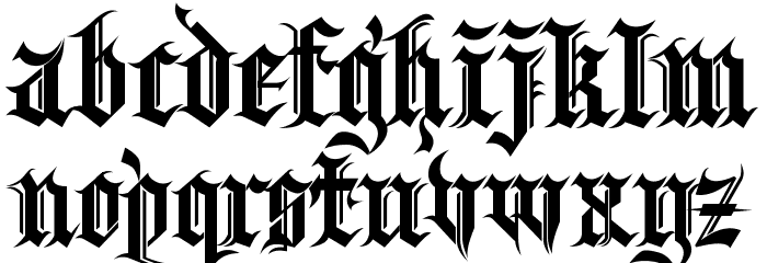 Kingthings Spikeless Font LOWERCASE