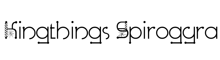 Kingthings Spirogyra  les polices de caractères gratuit tlcharger