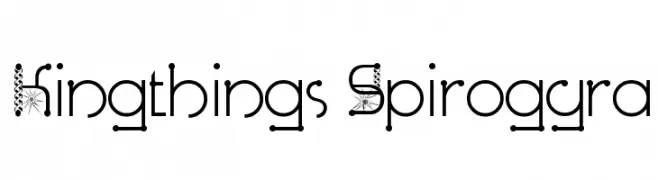 Kingthings Spirogyra  Frei Schriftart Herunterladen