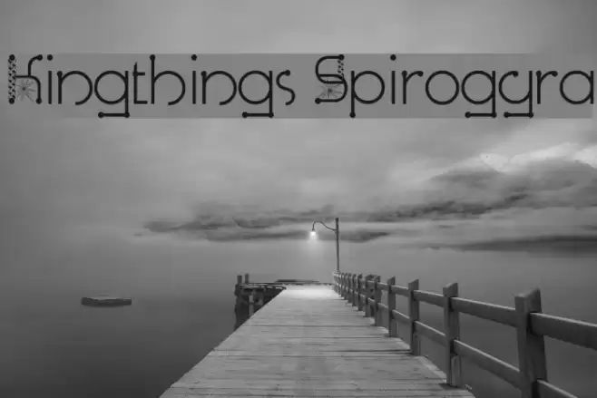 Kingthings Spirogyra Font examples