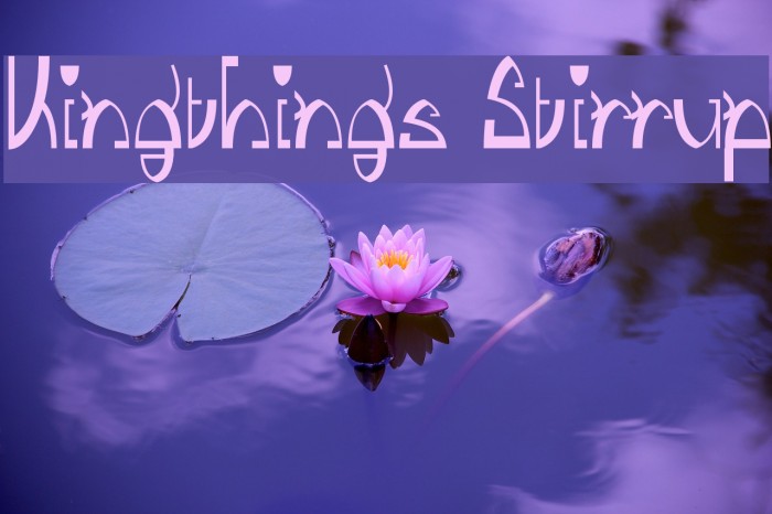 Kingthings Stirrup Font examples