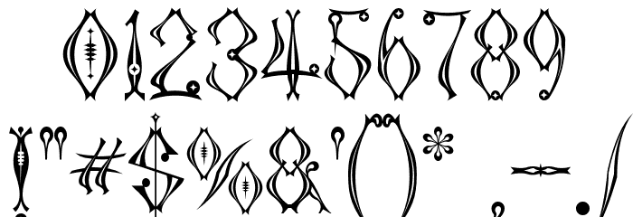 Kingthings Tendrylle Font OTHER CHARS