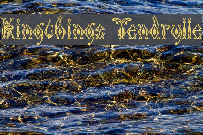 Kingthings Tendrylle Font examples