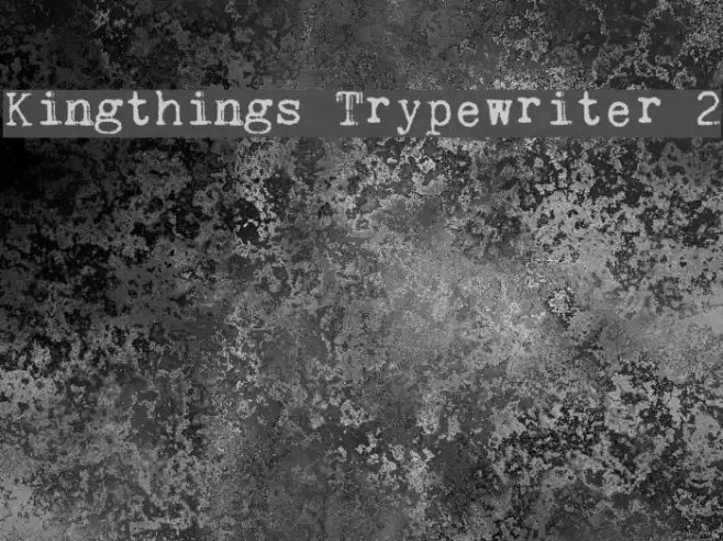 Kingthings Trypewriter 2 خط examples