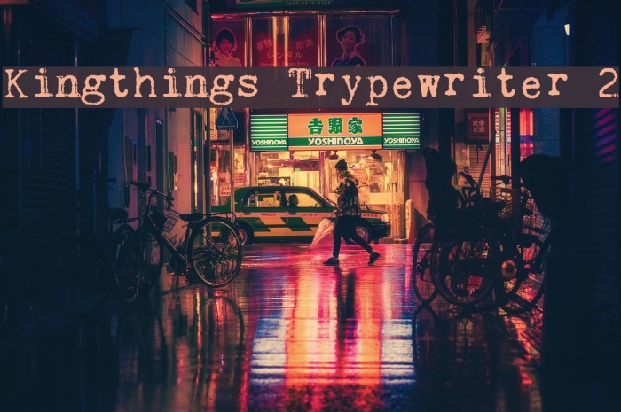 Kingthings Trypewriter 2 Font examples