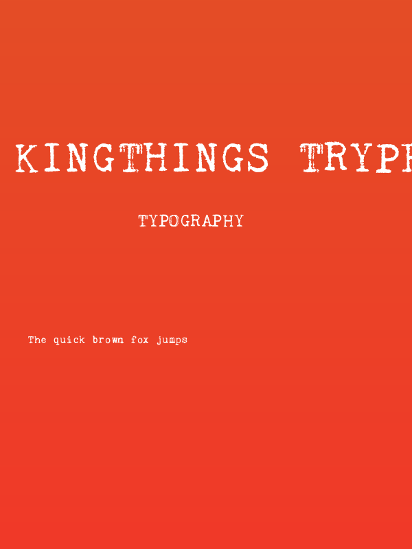 Kingthings Trypewriter 2 Poster