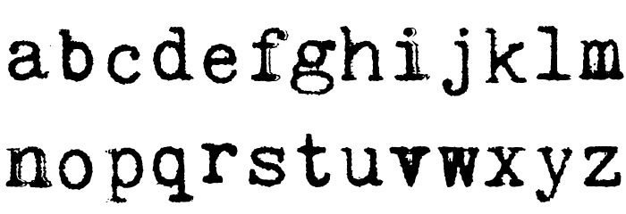 Kingthings Trypewriter Font LOWERCASE