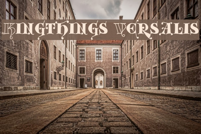 Kingthings Versalis फ़ॉन्ट examples