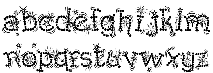 Kingthings Whizzbang Font LOWERCASE