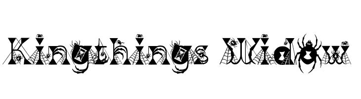 Kingthings Widow  font caratteri gratis