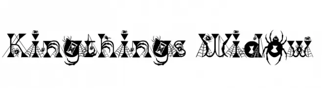 Kingthings Widow  नि: शुल्क फ़ॉन्ट्स डाउनलोड