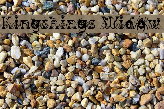 Kingthings Widow Font examples
