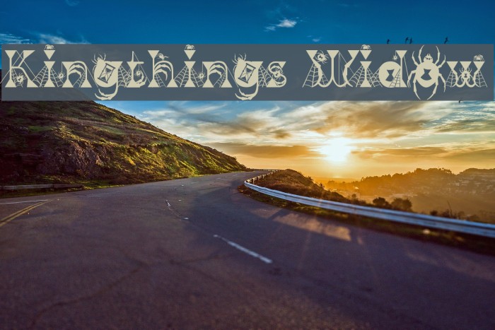 Kingthings Widow Font examples
