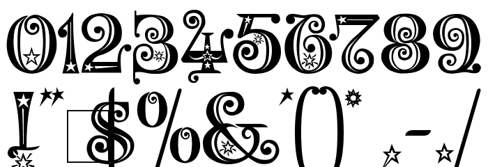 Kingthings Willow フォント その他の文字