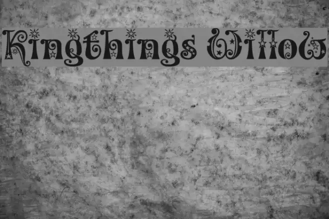 Kingthings Willow フォント examples