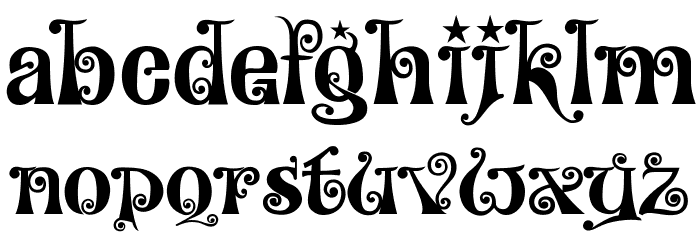 Kingthings Willowless Font LOWERCASE