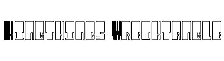 Kingthings Wrecktangle  नि: शुल्क फ़ॉन्ट्स डाउनलोड