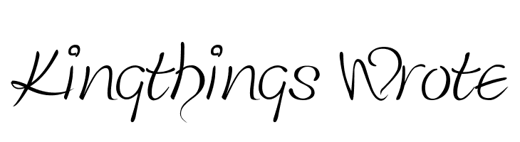 Kingthings Wrote لخطوط تنزيل