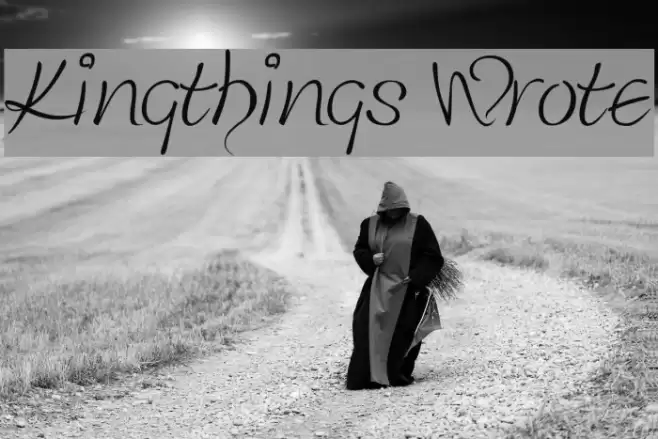 Kingthings Wrote Font examples